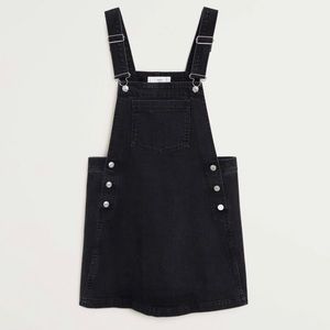 Mango denim pinafore dress